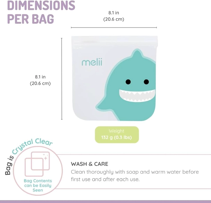 PACK DE 4 BOLSAS PARA SNACKS REUTILIZABLES - 2