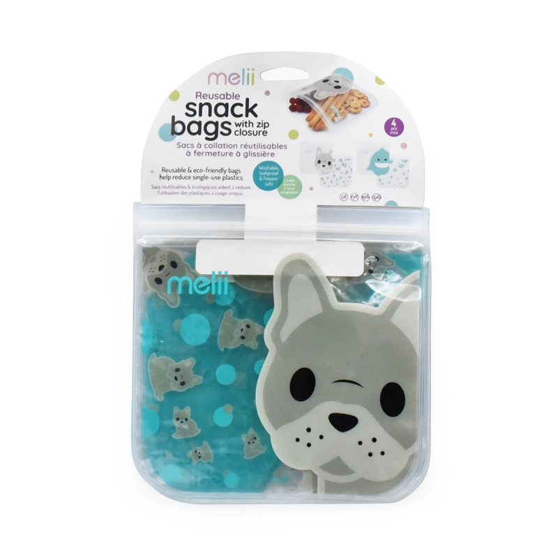 PACK DE 4 BOLSAS PARA SNACKS REUTILIZABLES - 9