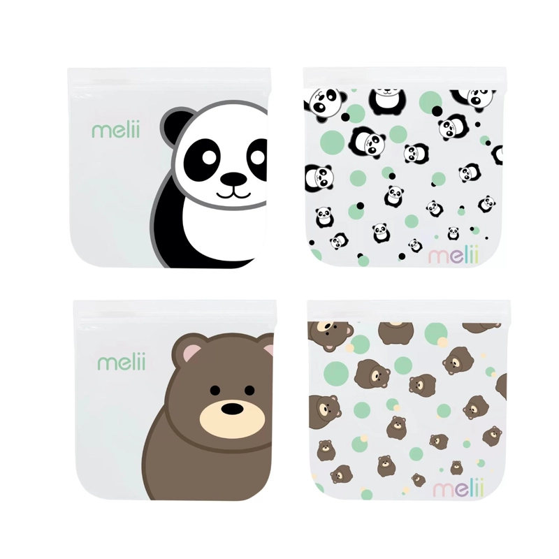 PACK DE 4 BOLSAS PARA SNACKS REUTILIZABLES - 1