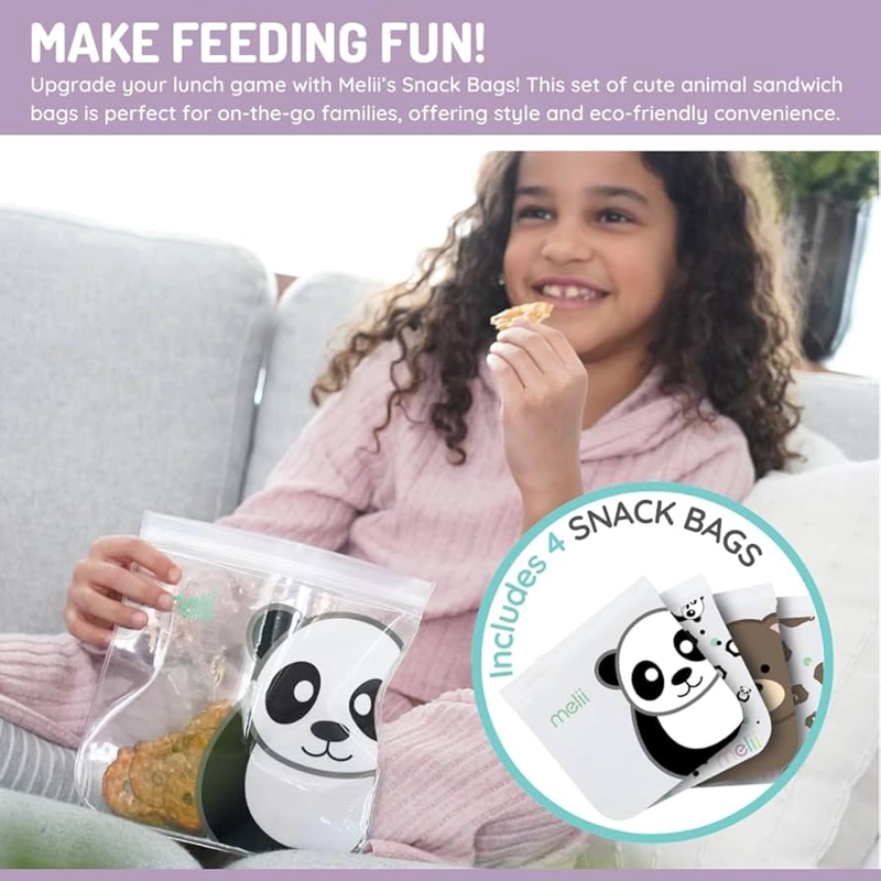 PACK DE 4 BOLSAS PARA SNACKS REUTILIZABLES - 3