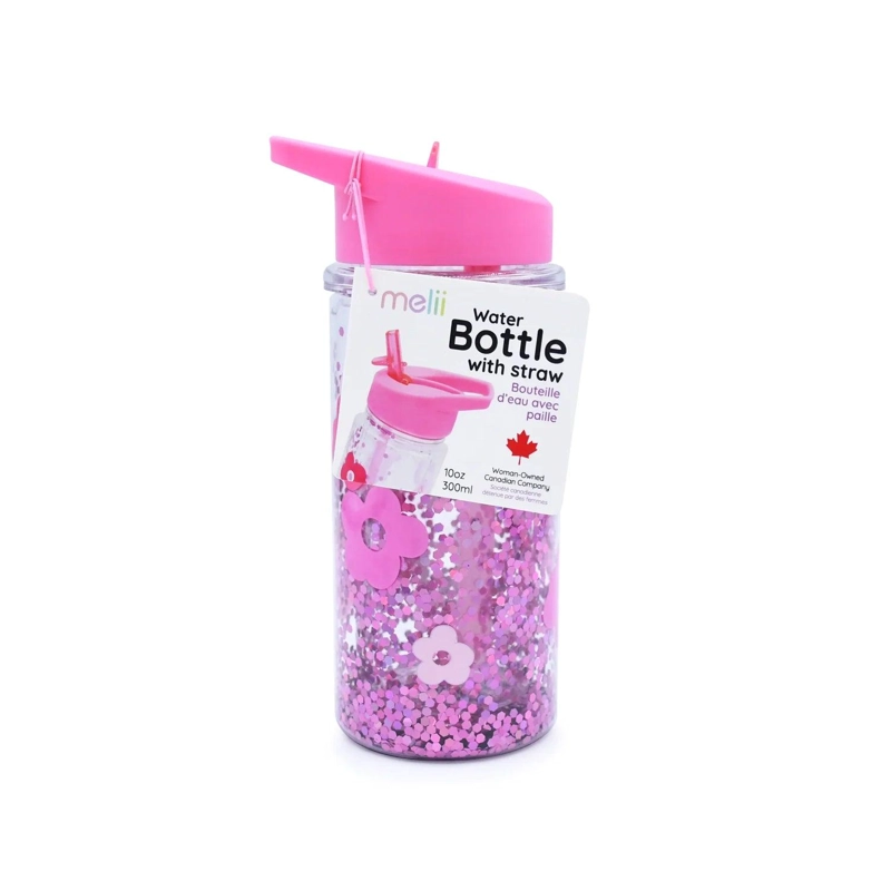 BOTELLA DE AGUA DE DOBLE PARED CON BOMBILLA - FLORES - 2