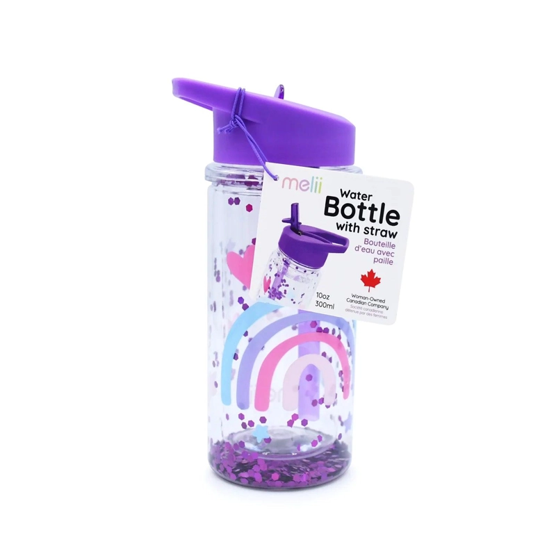 BOTELLA DE AGUA DE DOBLE PARED CON BOMBILLA - ARCOIRIS - 2