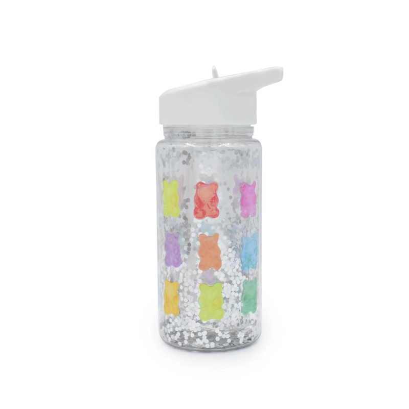 BOTELLA DE AGUA DE DOBLE PARED CON BOMBILLA - OSITOS - 1