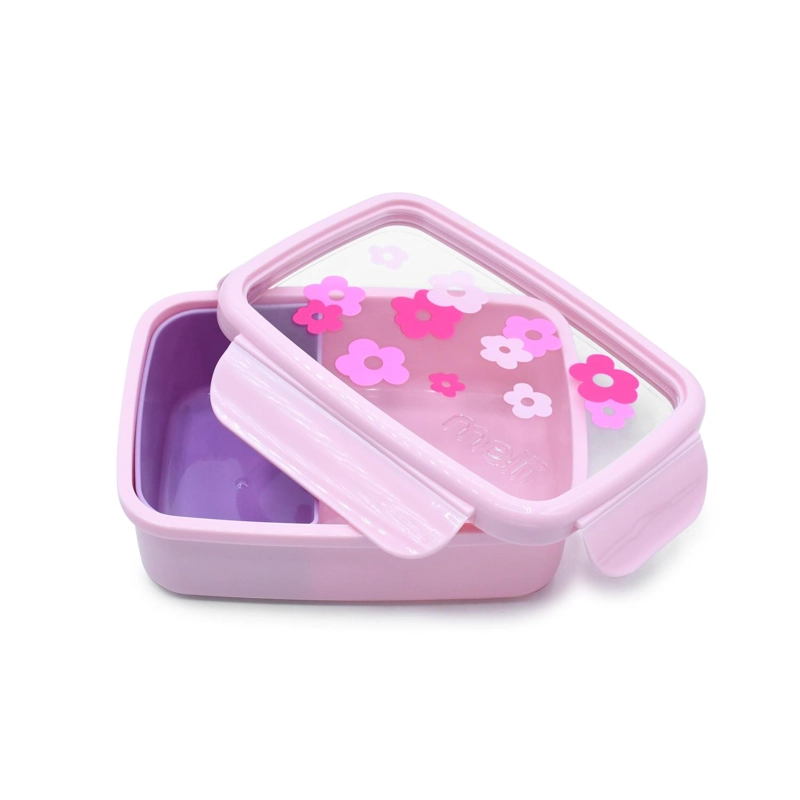 LONCHERA BENTO BOX CON COMPARTIMIENTOS 880 ML - FLORES - 1