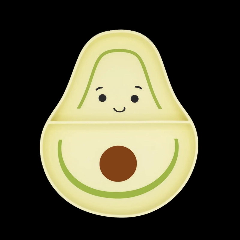 PLATO DE SILICONA CON SUCCION - PALTA - 1