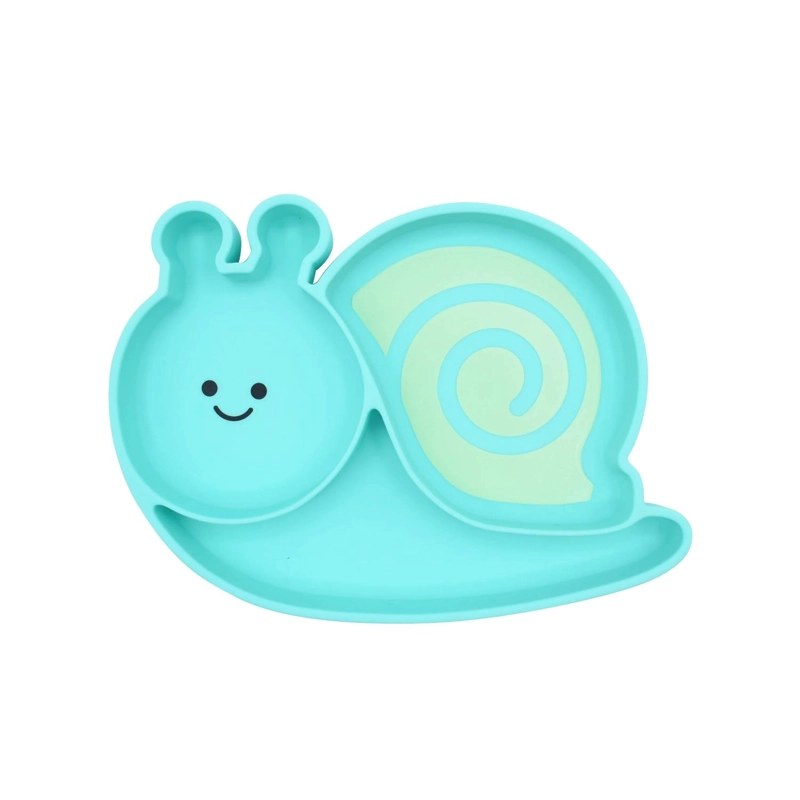 PLATO DE SILICONA CON SUCCION - CARACOL - 1