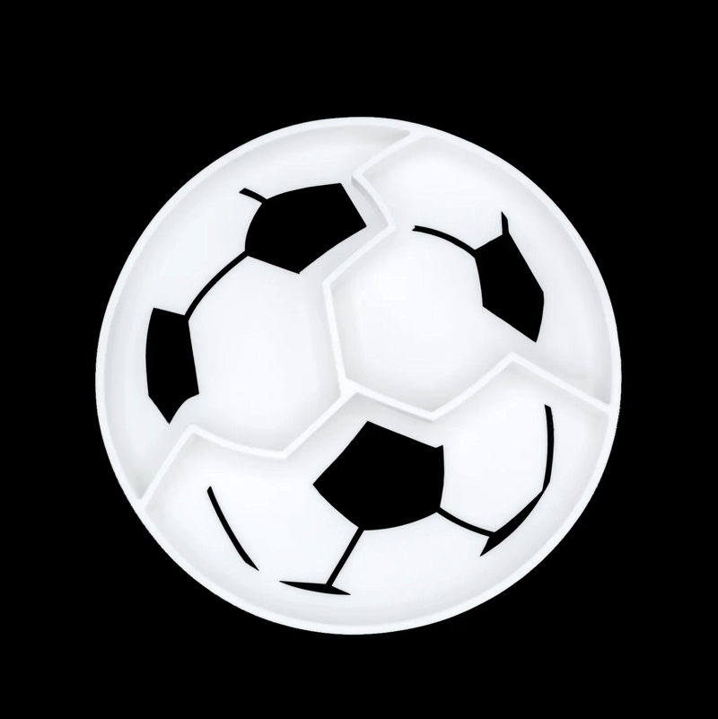 PLATO DE SILICONA CON SUCCION - FUTBOL - 1