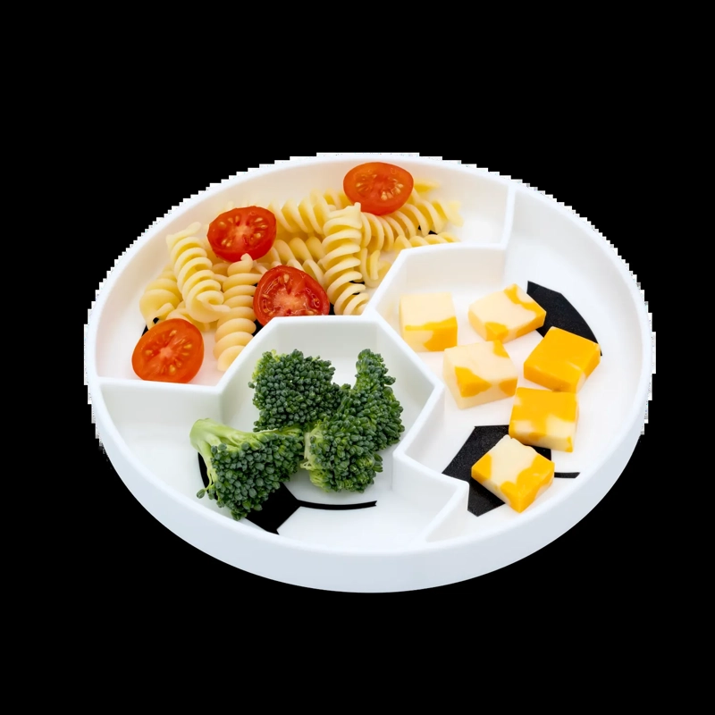 PLATO DE SILICONA CON SUCCION - FUTBOL - 2