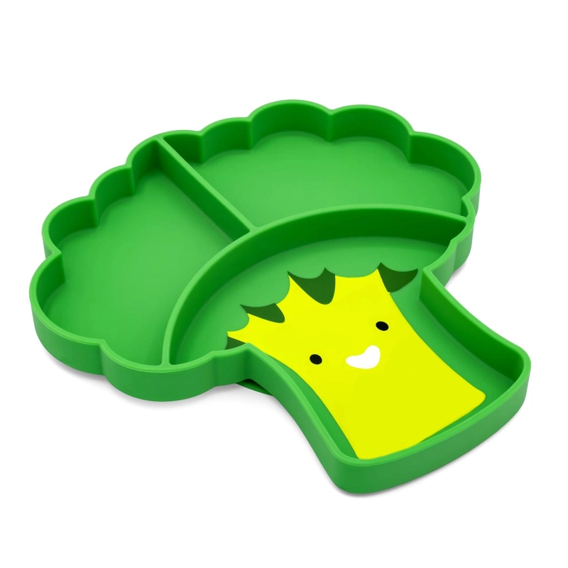 PLATO DE SILICONA CON SUCCION - BROCOLI - 1