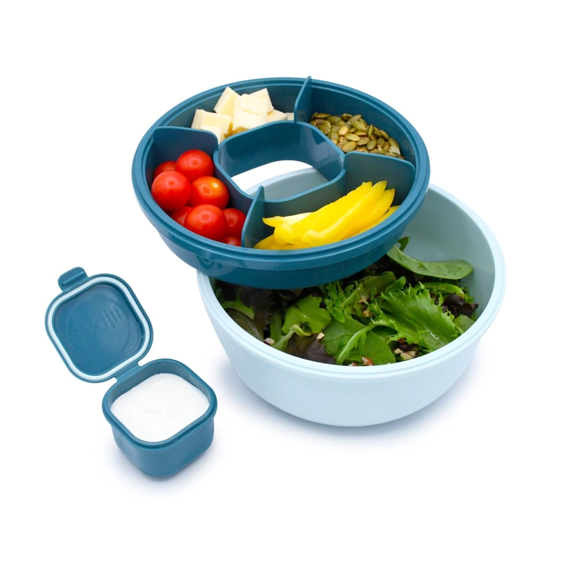 CONTENEDOR BENTO PARA ENSALADAS - AZUL - 4