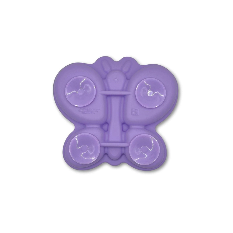 PLATO DE SILICONA CON SUCCION MARIPOSA - 3