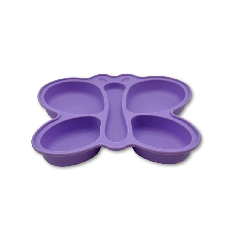PLATO DE SILICONA CON SUCCION MARIPOSA - 5