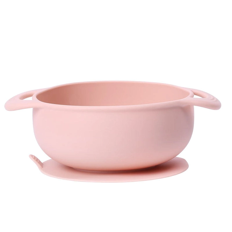BOWL DE SILICONA CON SUCCION ROSADO - 2