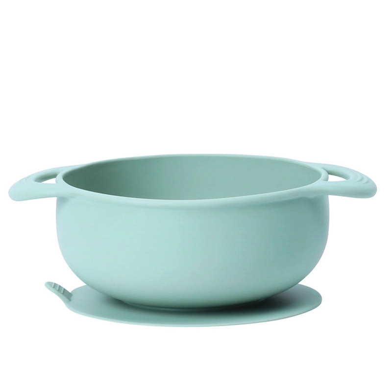 BOWL DE SILICONA CON SUCCION AZUL - 2