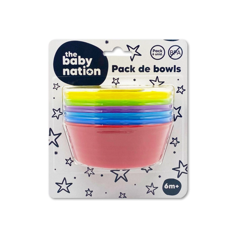 PACK DE 6 BOWLS DE PLASTICO - 1