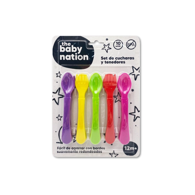 PACK DE 10 CUBIERTOS DE PLASTICO - 1