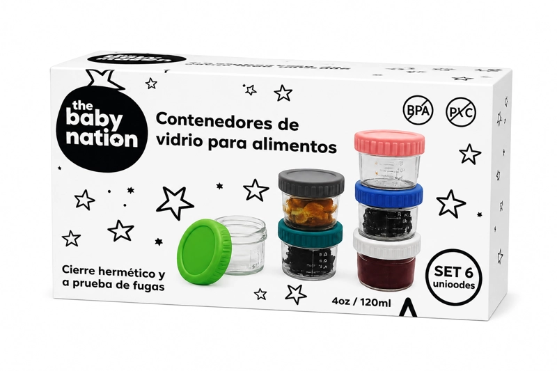 PACK DE 6 CONTENEDORES DE VIDRIO - 4