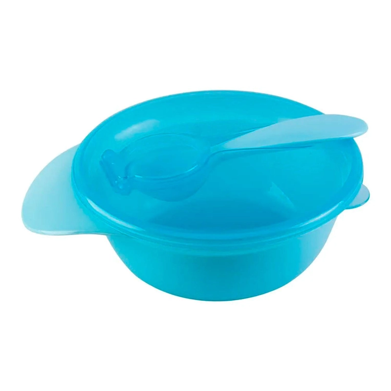 CONTENEDOR DE VIAJE CON CUCHARA AZUL - 1