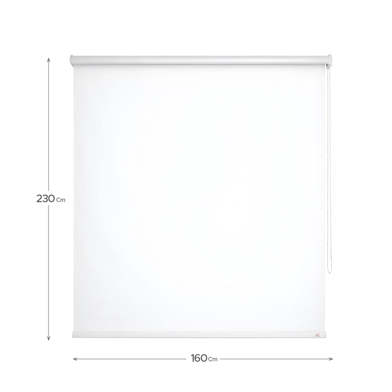 Cortina Roller Blackout Bicolor Blanca 160x230cm Vincenzi - 2