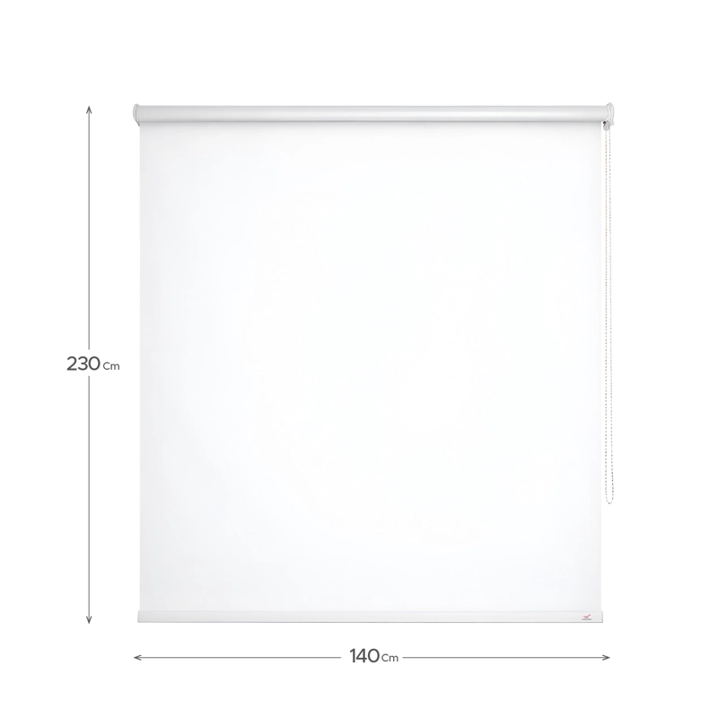Cortina Blackout Bicolor Blanca 140x230 cm Vincenzi - 2
