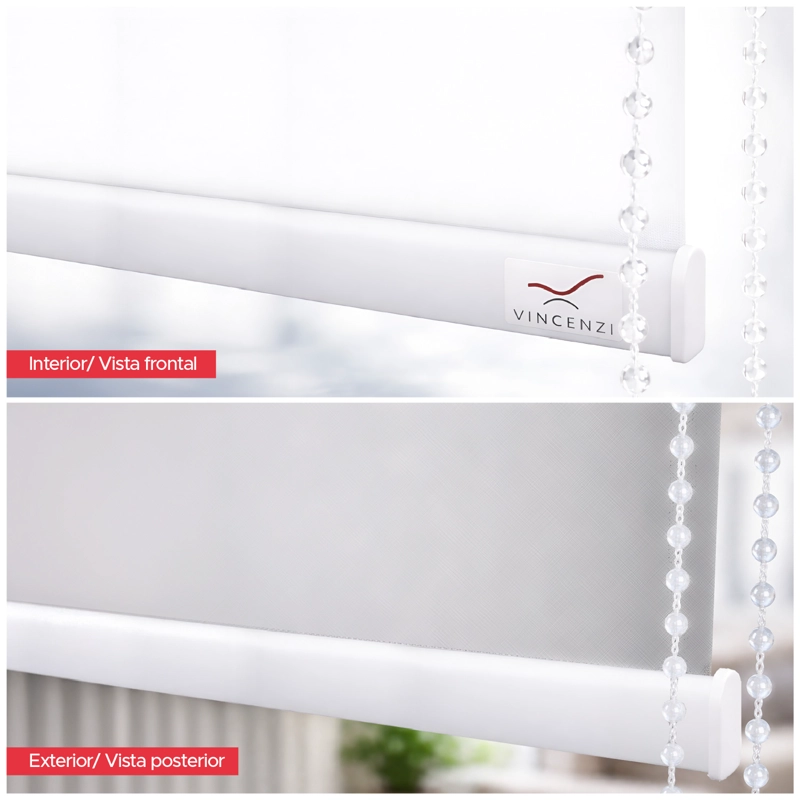 Cortina Roller Blackout Bicolor Vincenzi 220x230 cm - 5