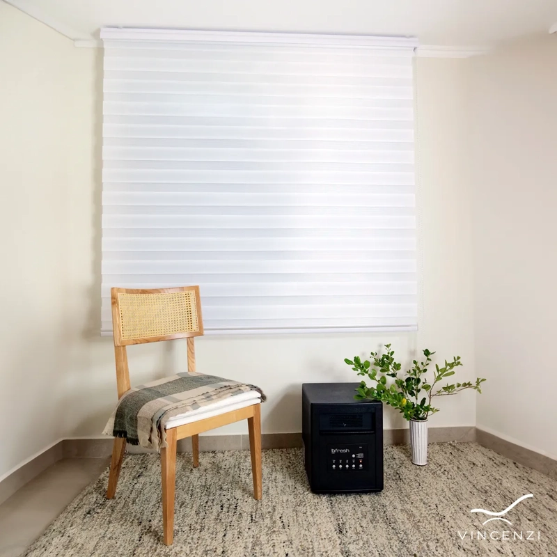 CORTINA ROLLER DUO EN COLOR BLANCO 240X240CM - 9