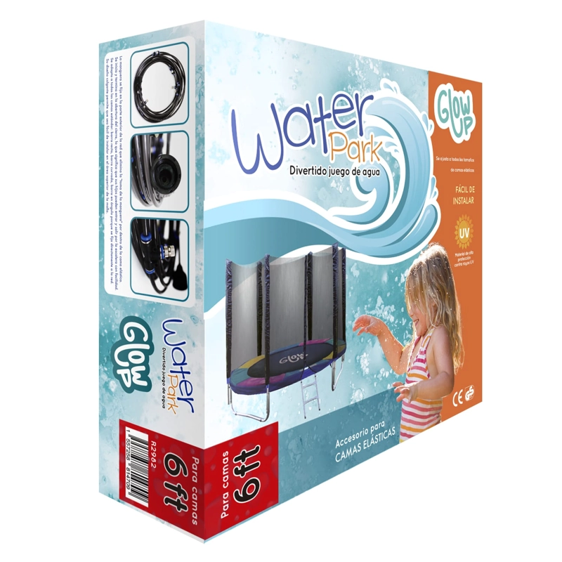 ROCIADOR CAMA ELÁSTICA GLOWUP WATERPARK 6 FT - 1
