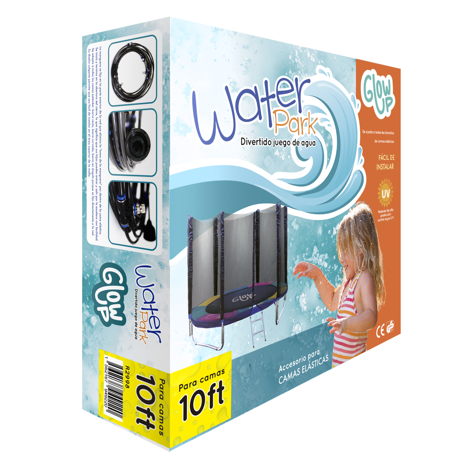 ROCIADOR CAMA ELÁSTICA GLOWUP WATERPARK 10 FT - 1