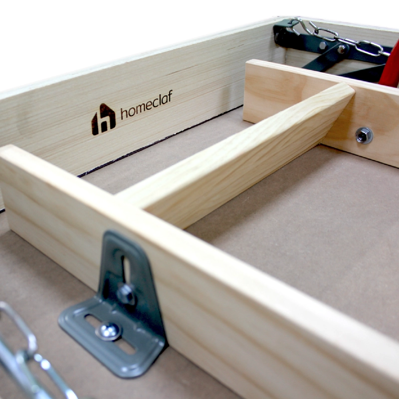 Escalera Ático de Madera Mansarda 70x120cm Homeclaf - 5