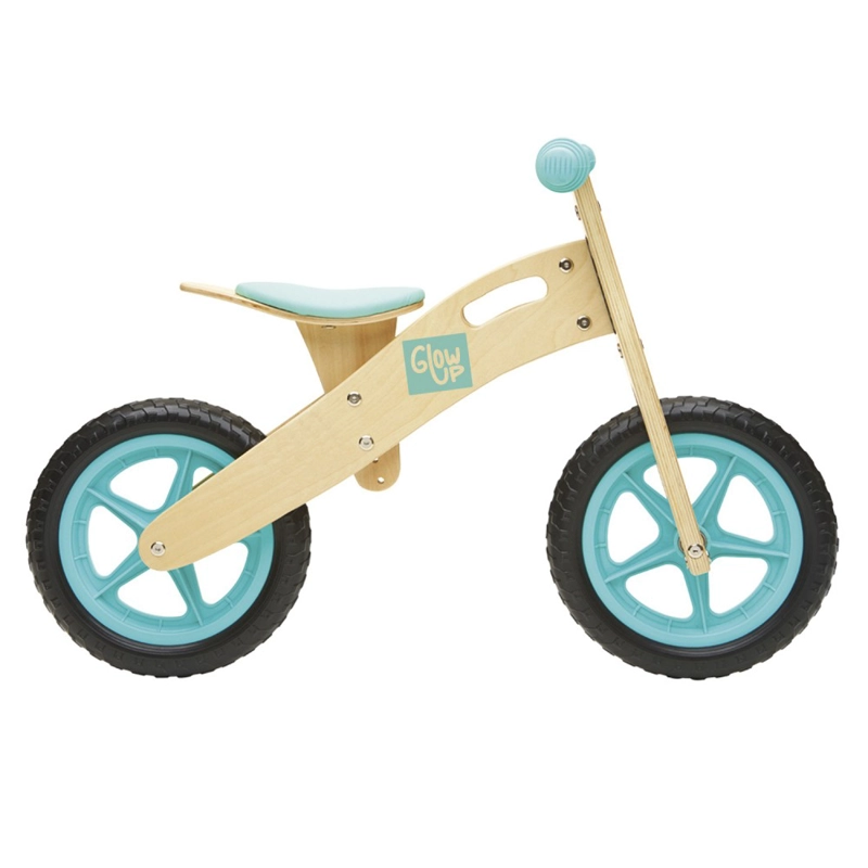 BICICLETA INFANTIL MADERA CELESTE GLOWUP 2 A 6 AÑOS - 1