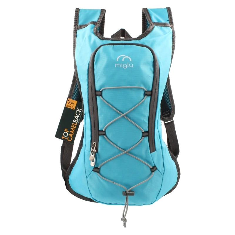 MOCHILA DE HIDRATACIÓN MIGLU R1092 TELA TURQUESA 2L - 4