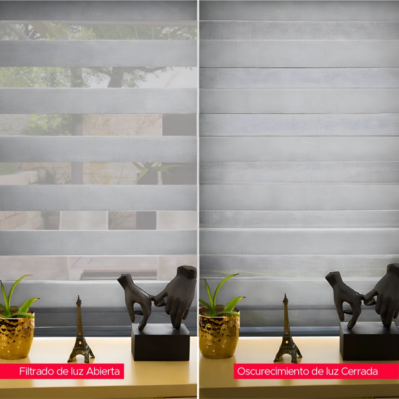 CORTINA ROLLER DUO GRIS 140X240CM - 5