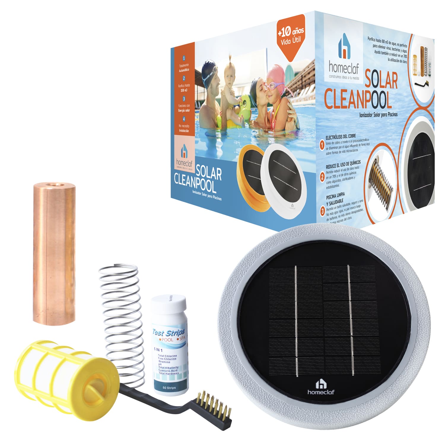 IONIZADOR SOLAR PISCINA HOMECLAF - 1
