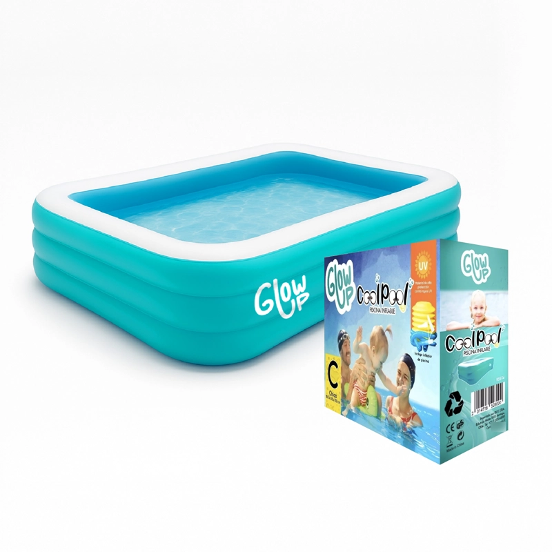 Piscina Inflable GlowUp 210x150x65 cm Color Celeste - 2