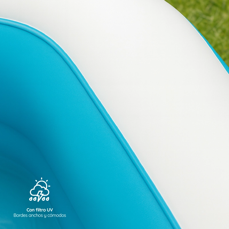 Piscina Inflable GlowUp 210x150x65 cm Color Celeste - 4