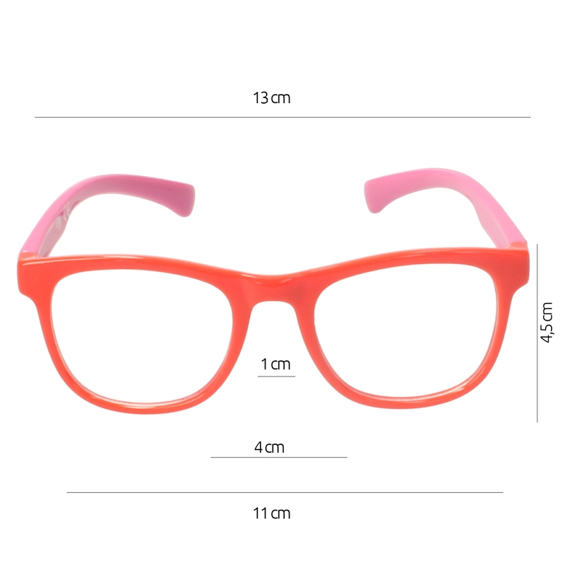 LENTES INFANTIL FILTRO LUZ AZUL ROSE RED - 3