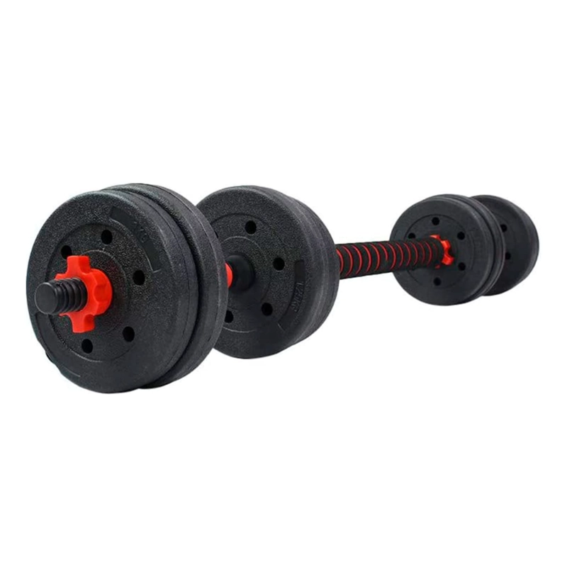 SET MANCUERNAS CON BARRA AJUSTABLE 20KG - 3