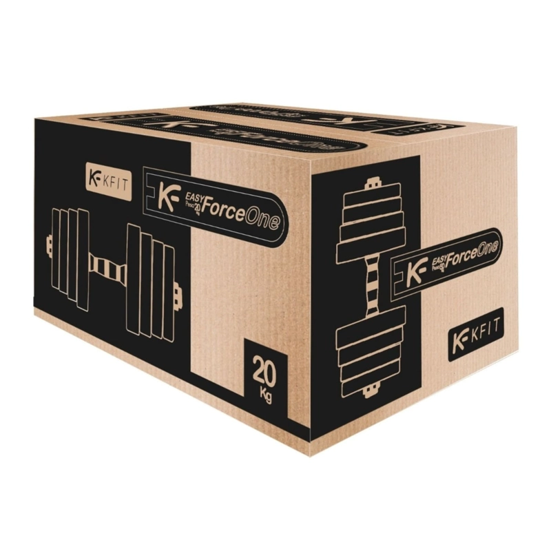 SET MANCUERNAS CON BARRA AJUSTABLE 20KG - 6
