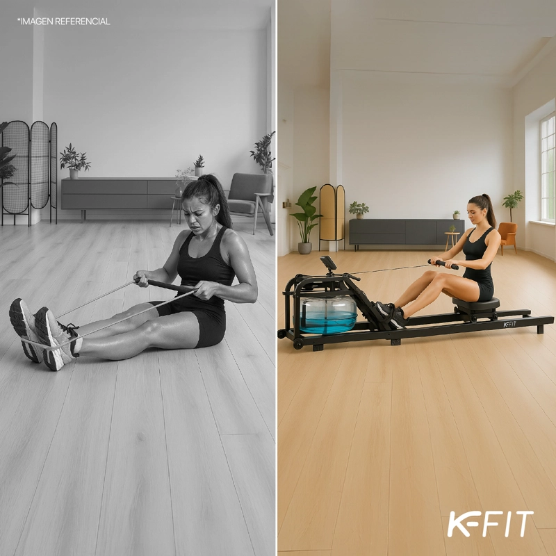 MÁQUINA K-FIT REMADORA BOGADORA DE AGUA BORON - 7