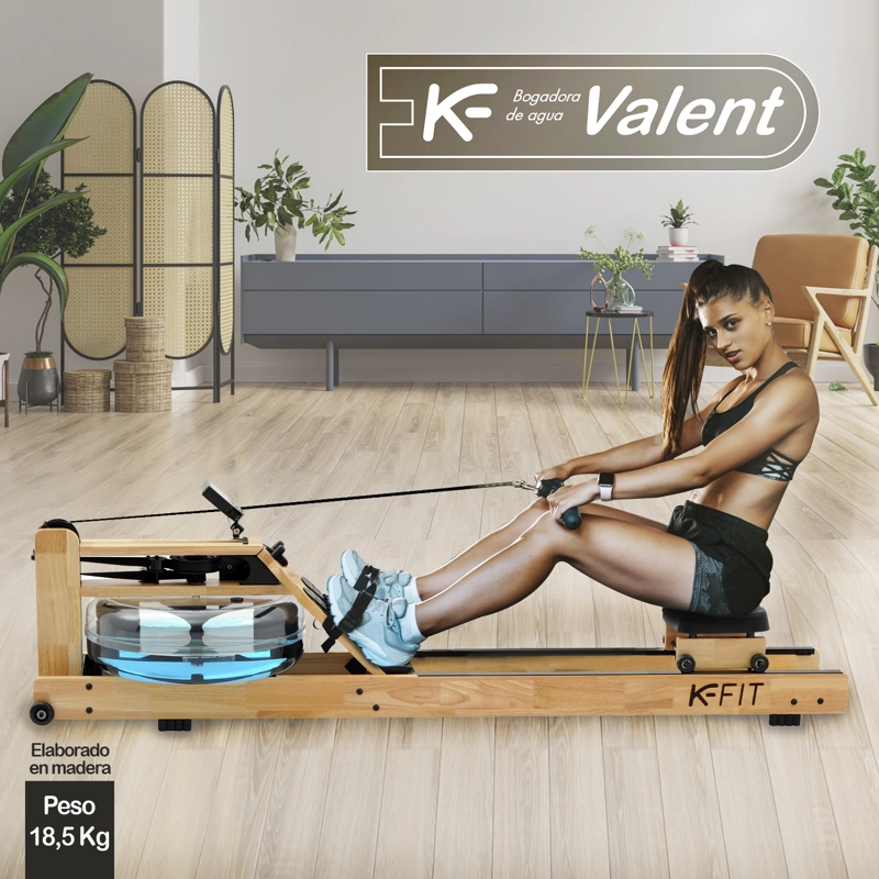 MÁQUINA K-FIT REMADORA BOGADORA DE AGUA VALENT - 2