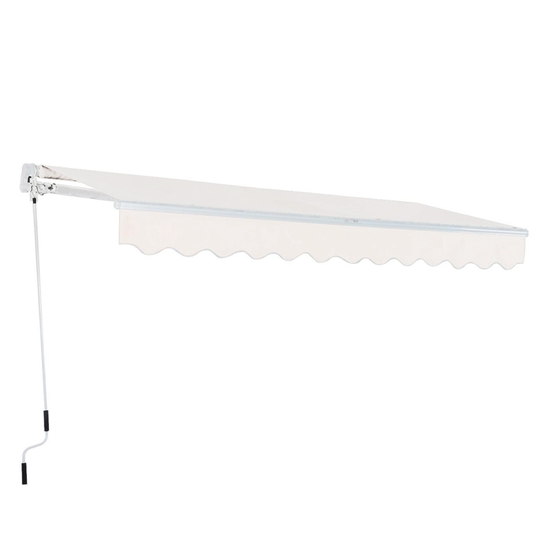 TOLDO CON BRAZO RETRACTIL TERRAZAS 2X1.5 MTS BLANCO - 1
