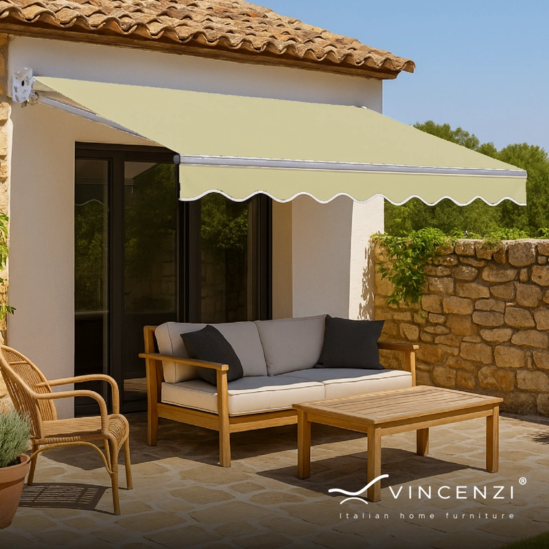 TOLDO CON BRAZO RETRACTIL TERRAZAS 4 X 2.5 MTS BEIGE - 9