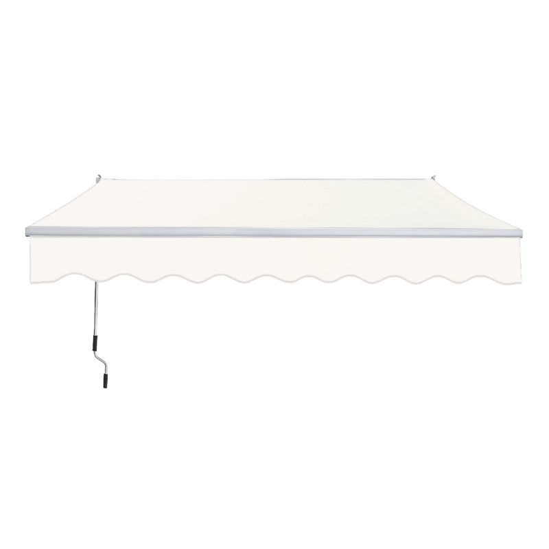 Toldo Con Brazo Retráctil para Terrazas 4x2.5 Mts Blanco Vincenzi - 1