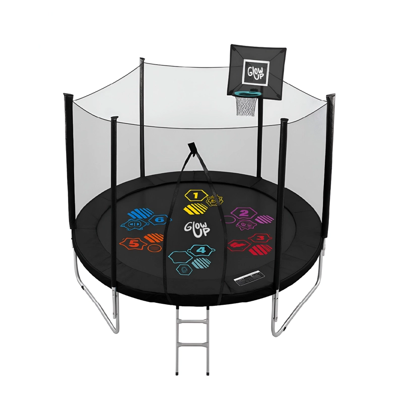 CAMA ELÁSTICA 10FT 3,05 MTS GLOWUP + MALLA Y ESCALERA EDICIÓN LTDA - 1
