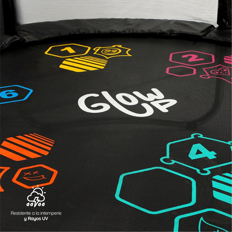 CAMA ELÁSTICA 10FT 3,05 MTS GLOWUP + MALLA Y ESCALERA EDICIÓN LTDA - 7