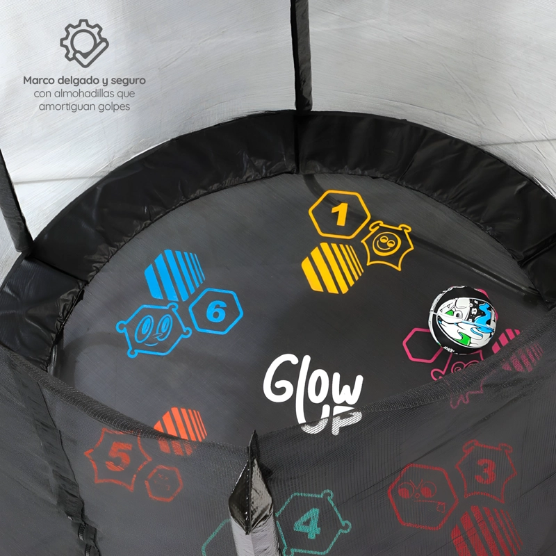 Cama elástica 6ft 183mt edición ltda con Juegos agua GlowUp - 9
