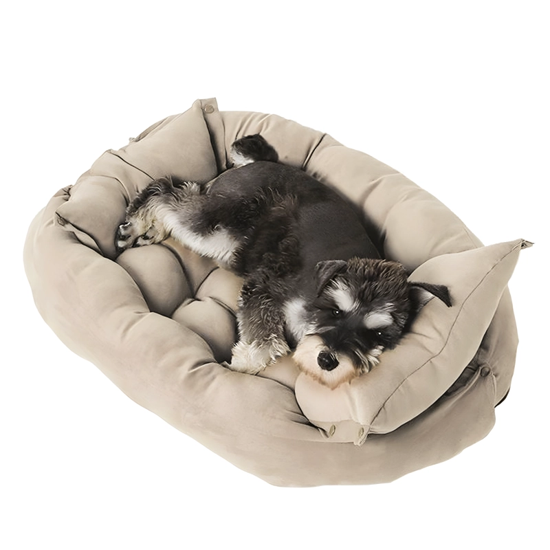 CAMA PERRO R6158 PETWOOW 68X50X40 BEIGE CLARO - 1