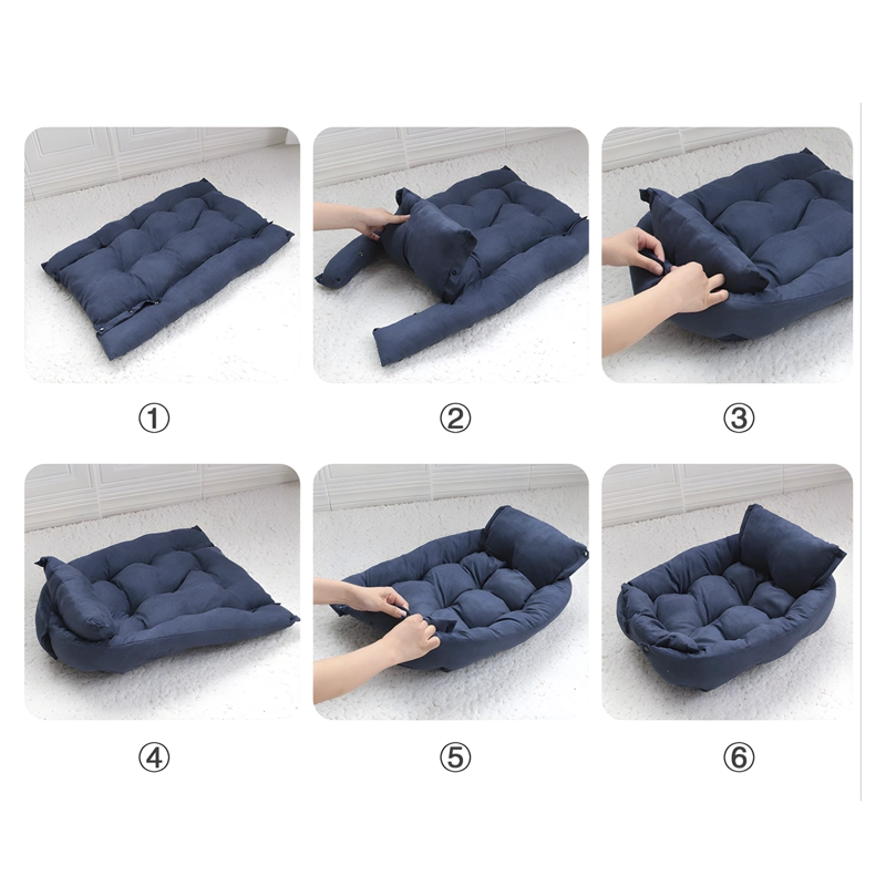 CAMA PERRO R6159 PETWOOW 68X50X40 AZUL - 4