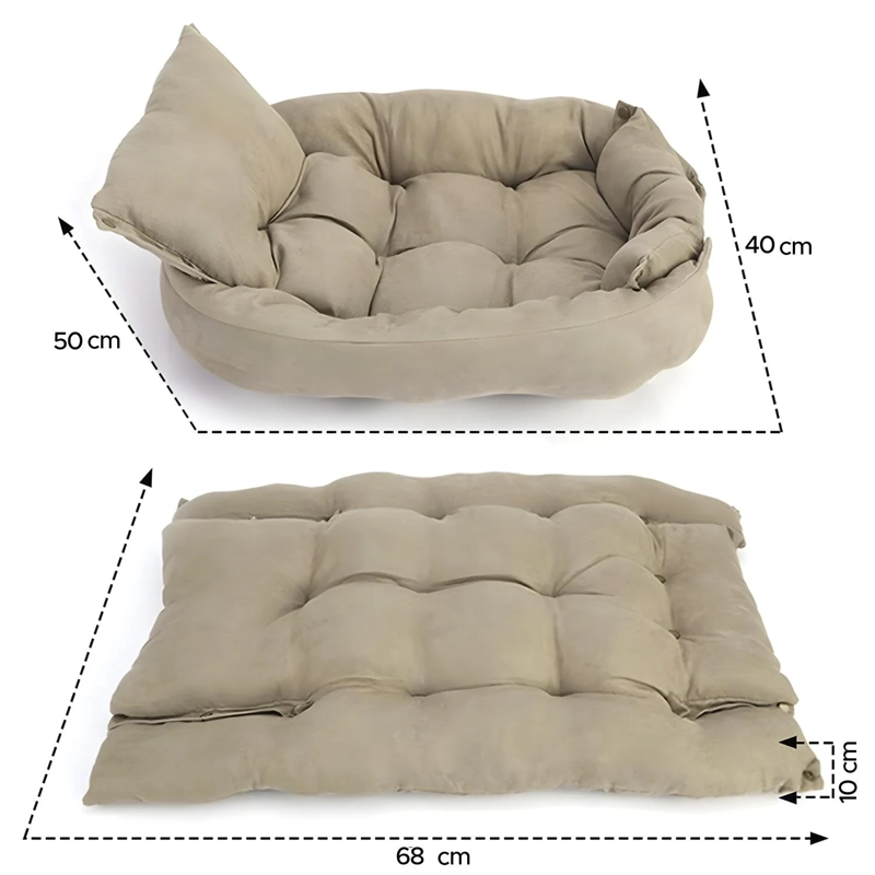 CAMA PERRO R6160 PETWOOW 68X50X40 BEIGE - 1