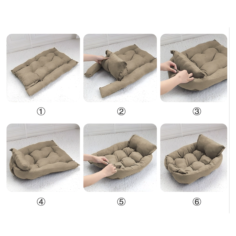 CAMA PERRO R6160 PETWOOW 68X50X40 BEIGE - 4